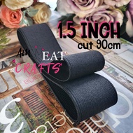 1.5inch 90cm 1pcs ยางยืด ยางยืดวีนัส ยางยืดเอนกประสงค์ ขนาด 1.5 นิ้ว x ความยาว 1y (แบ่งตัดความยาว 90 เซนติเมตร) / 1.5 inch 1yards Rubber Elastic Braid Cord for Garments Clothing Se