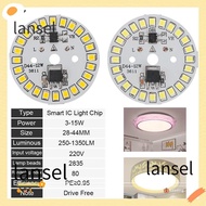 LA 1Pc LED Chip Round 15W 12W 9W 7W 6W 5W 3W Smart IC Driver Light Plate