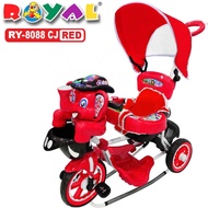 SEPEDA ANAK RODA TIGA 3 ROYAL RY-8088 CJ 8082 8088 1082 Canopy Dorong Musik