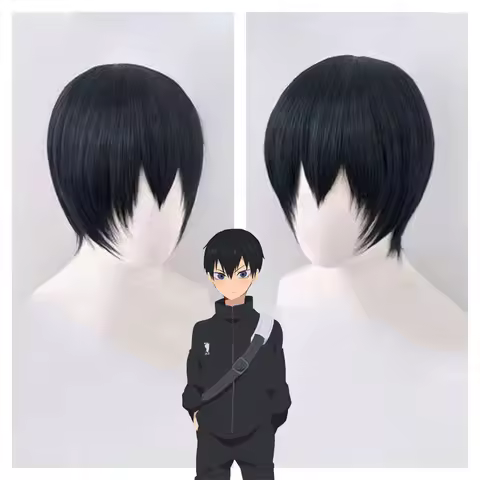 Tobio Kageyama Character Short Hair Man Daily Clothing Match Universal Short Style Wig Anime Haikyuu