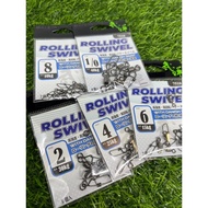 BULLZEN 7510 ROLLING SWIVEL WITH DANISH FISHING SNAP