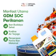 Suplemen Organik Cair GDM Perikanan 1L | Probiotik Perikanan | Air Jernih & Ikan Cepat Besar | Lele 