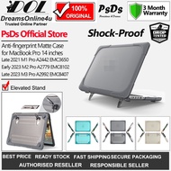 4 Corners Strengthen Bumper Shockproof Protection Case Elevated Stand MB Pro 14 2021 2023 M1 M2 M3 P