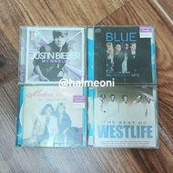 CD Lagu/Songs English, Justin Bieber, Westlife, Blue, Modern Talking & Movie Jepun