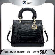 MINCOL KOGE Women's Fashion Bag Sling Bag Handbag Sling Bag Croco PU Leather Bag SYL-2003