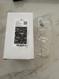 Petline 有蓋玻璃杯連玻璃吸管 450ml
