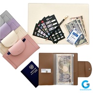 Funny Made passport storage Leather copper wallet & coin wallet + exchange rate table set-Made in Ko