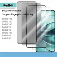 Redmi PRIVACY Tempered Glass Protective for Redmi 12 12C 14/13C 13 12R 9A 9C Tempered Glass Film