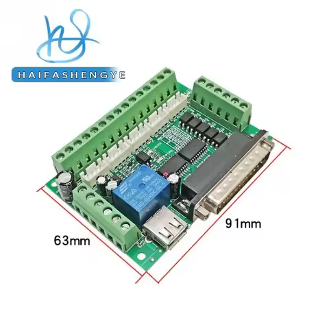 MACH3 Engraving Machine 5-axis Stepper Motor Driver CNC Interface Board with Optocoupler Isolation a