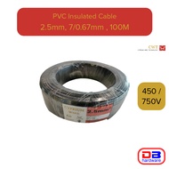 Cyprium Wire PVC Insulated Cable 2.5mm 100Meter