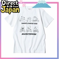 (Direct from Japan)[T-shirt] Sanrio T-shirt (overall pattern) Sanrio x Bikers Paradise Overall Patte