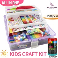 1500 Pcs DIY Art Craft Supplies All In One Craft Kit DIY Kids HandCraft For Art Projects Eductional 