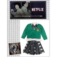 Second Hand Worn Once All of us are dead Zombie High School Uniform Children's Halloween Costume Siz