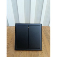 Simon E3 2 Gang 2 Way Black (2 Way) Hotel Switch