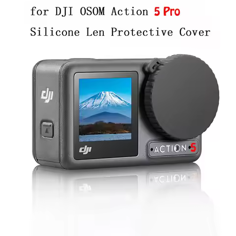 For DJI Osmo Action 5 Pro Camera Lens Dust Cover Non Slip Silicone Dust-proof Protective Cover Case 