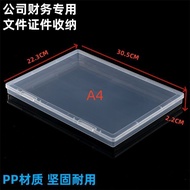A4 File Storage Box Manicure PP Plastic Box A4 Paper Storage Packaging Box Manicure Storage Box File