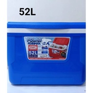 Zooey HIGH-QUALITY COOLER BOX Polar Ice Box Chest Insulated Cooler Ice Box Large 52 Liter Plain Lid 
