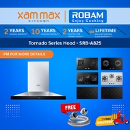 ROBAM A825 Kitchen Hood 90cm 2010m³/h Powerful Suction Chimney Cooker Hood Touch Control Auto Clean 