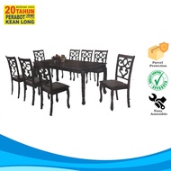 KLSB 8 Seater Dining Set with Meja/ Meja Makan/ Set Meja Makan/Dining Set 1+8/ Meja Makan Kerusi/Chair Set