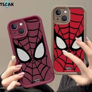 Spider-Man Mask Phone Case Compatible for Vivo Y21 Y21S Y21A Y21E Y21T Y32 Y33S Y22 Y22S Y30 Y30i Y50 S1 Pro Soft TPU Casing