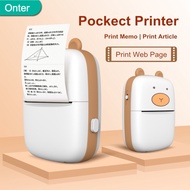 🍃READY STOCK🍃Portable Label Printer Mini Pocket Bluetooth Thermal Sticker Photo Printer