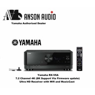 Yamaha RX-V6A 7.2 Channel 4K (8K Support Via Firmware update) Ultra HD Receiver with Wifi and MusicCast
