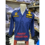 COAST GUARD BLUE JEANS UNIFORM 1.Embossed Embroidery Set