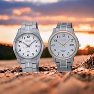 นาฬิกาข้อมือผู้ชาย SEIKO Neo Classic Quartz รุ่น SGEE47P1 สีเงิน SGEH68P1 สีทอง ขนาดตัวเรือน 43 มม. ตัวเรือน สแตนเลสสตีล Stainless steel หน้าปัดสีขาว