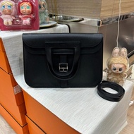 Hermes Halzan 31,NOIR 黑色銀扣, Stamp A