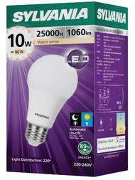 SYLVANIAหลอดไฟ เซ็นเซอร์แสงอาทิตย์ เปิด ปิด อัตโนมัติAuto Sensor LED 10W