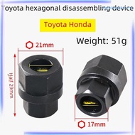 [WishshopelxlMY] 2Pcs Alternator Pulley Removal Install Tool 33 Spline And Hexagon High Strength