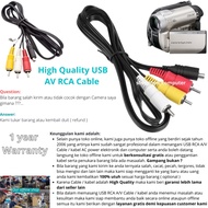 USB AV Audio Video RCA Handycam Camcorder Cable sony DCR-IP1E DCR-IP210E DCR-IP45E DCR-IP7E High Qua