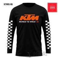 Ktm T-Shirt Men's T-Shirt KTM RACING DISTRO Long Sleeve Latest Men's Clothing Motorcycle T-Shirt