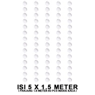 Eelic TMM-P1.5MB 14MM Contains 5 pcs Crystal Bead Curtain Decorations Length 1.5 meters (80 pcs acry