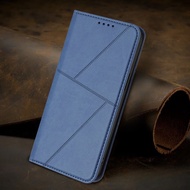 Luxury Simple Flip Case for Realme 14 13 12 12X C17 7i P3 Pro Plus Lite 5G Leather Business Wallet S