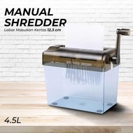 MESIN Manual Paper Shredder CD Card Paper Shredder 4.5L WST-123 Paper Cutter Chopped Shredder Machin