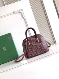 紫鑽🌟誠信商家🌟💜全新Goyard Alpin MM 酒紅色 塗層帆布皮革 全新手挽斜孭袋送朋友 送情人 節日禮物