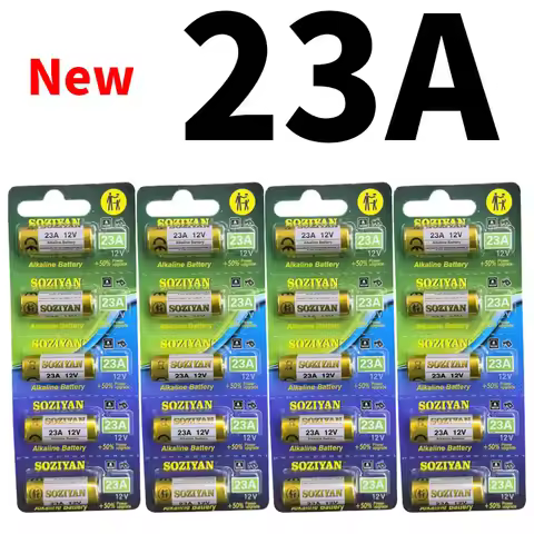 12V 23A Alkaline Battery(A23/E23A/LR23/L1028) for Garage Door Opener Remote,Doorbell,Key Fob,Flashli