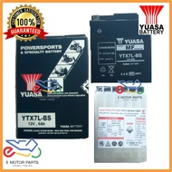 100% ORI YUASA YTX7L YTX7L-BS MAINTENANCE FREE MF BATTERY BATERI VESPA PRIMAVERA SPRINT PLUG AND PLA