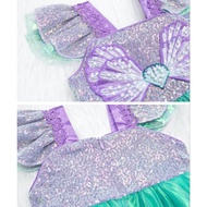 Little Mermaid Ariel Cocktail Dress Costume For Kids