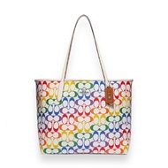 กระเป๋าสะพายไหล่  CITY TOTE IN RAINBOW COACH C4181SVCAH