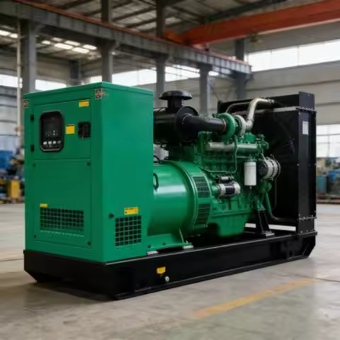 400kVA Air Cooled Soundproof Diesel Generator Remote Start 1.5 Year Warranty