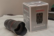 觀塘區 全新行貨二代 Samyang 35mm f1.4 mark II FE Sony E mount Auto focus AF full frame Lens 全片幅自動對焦鏡頭 送德國玻璃納米