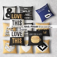 Sofa Pillow, COUPLE Decorative Pillow (No1-No16) (45cm x 45cm)