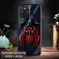 HP [GM14] Softcase Glossy Samsung A02S | A03S Protective Mica Case Green Market Spider Silicone Rubb