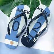 男款國家隊足球紀念夾腳拖鞋 防滑防水人字拖阿根廷