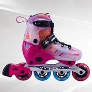 天鵝溜冰鞋兒童全套裝旱冰輪滑鞋初學者男女童專業直排輪雙閃可調