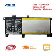 (ส่งฟรี ประกัน 1 ปี) Asus แบตเตอรี่ Battery Notebook Asus X456 K456 K456U Asus X456UB C21N1508 Serie