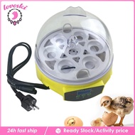 [Lovoski] Clear Eggs Incubator 7 Eggs Small Poultry Incubator for Pigeon Chicken