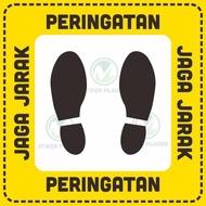 NEWEST DISTANCE STICKER 38.5X38.5CM